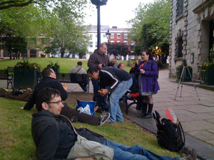 4am Project - picnic in St. Paul's Square