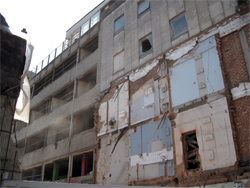 Demolition work on Broad Street, Birmingham