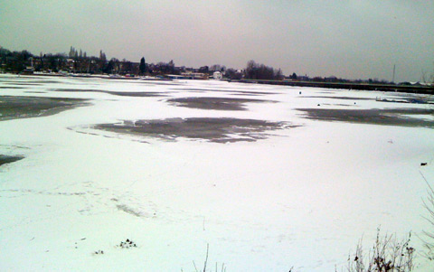 Edgbaston Reservoir in the Snow