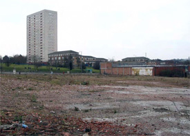 Site for proposed new Tesco store